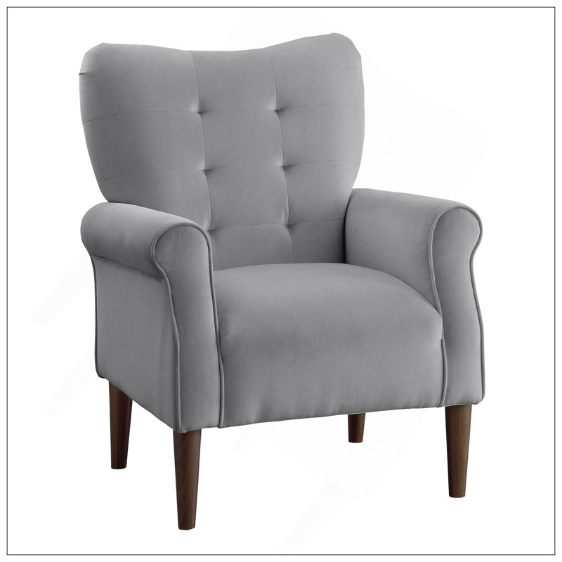 Fauteuil d'appoint confortable et capitonné pour le salon, rehaussant le style intérieur