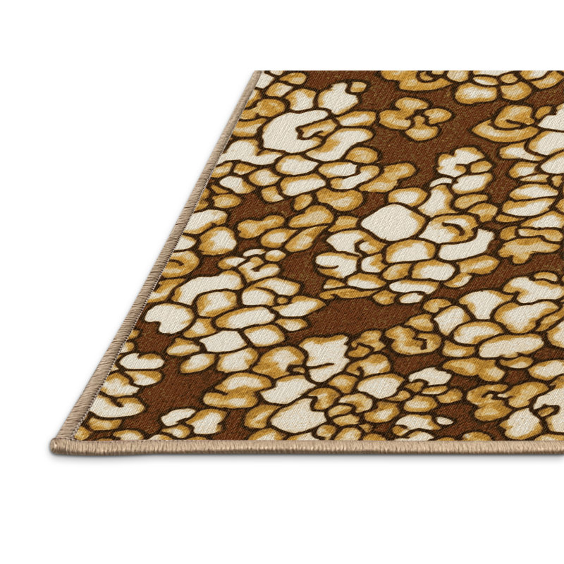 Washable Popcorn Desserts Area Rug, Rectangle 8' x 10'