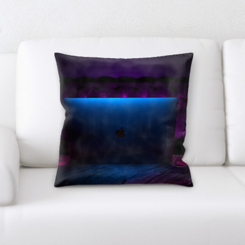 Microsuede Reversible Throw Pillow