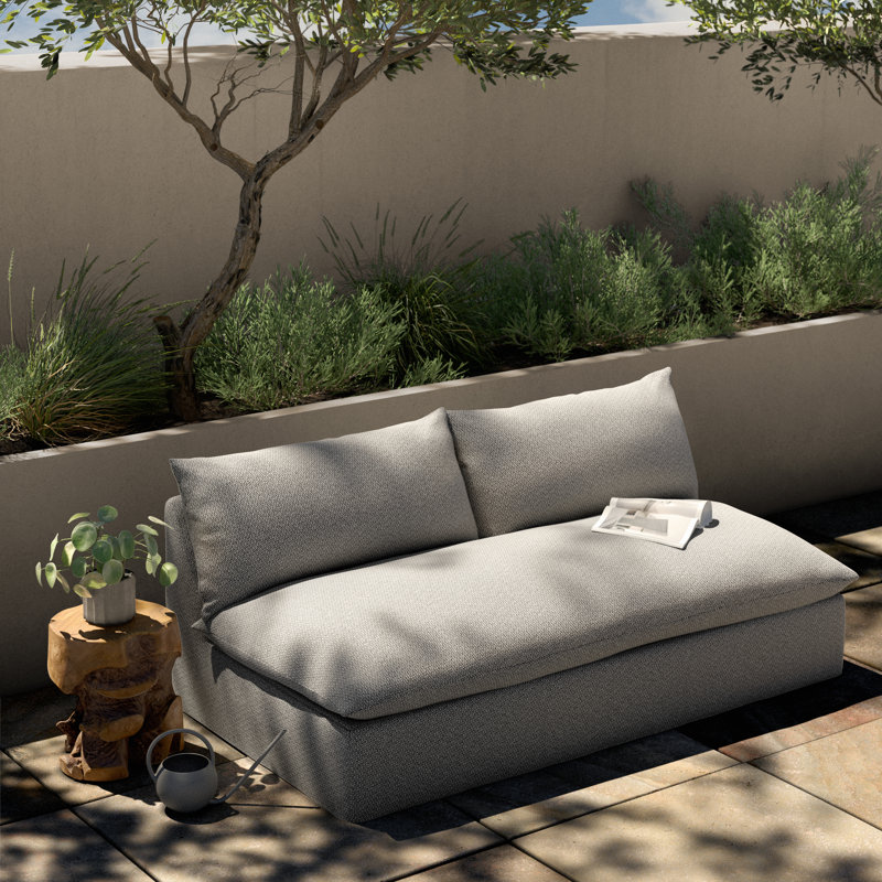 Grant Outdoor 2 - Seat Loveseat, Faye Ash