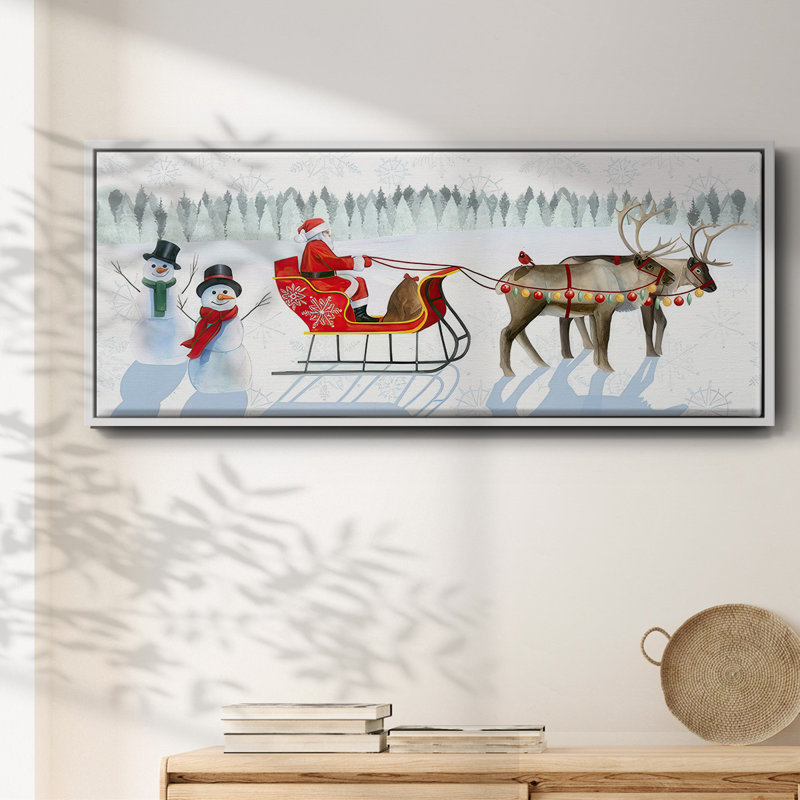 Santa's Snowmen Collection D-, toile encadrée, H 20 po x l 50 po