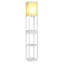 Androniki Modern Floor Lamp For Living Room With 3 Shelves and USB Ports