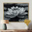 Lotus gris photo élégante silhouette II - décoration murale Lotus-1359813624-1359813629