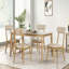 Ensemble de table de salle à manger 6 pièces, une table, un banc et quatre chaises, plateau de table blanc ultrabrillant de couleur chêne clair