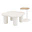 Ensemble de tables basses modernes en forme de pétales avec un design polyvalent et des soins personnalisés