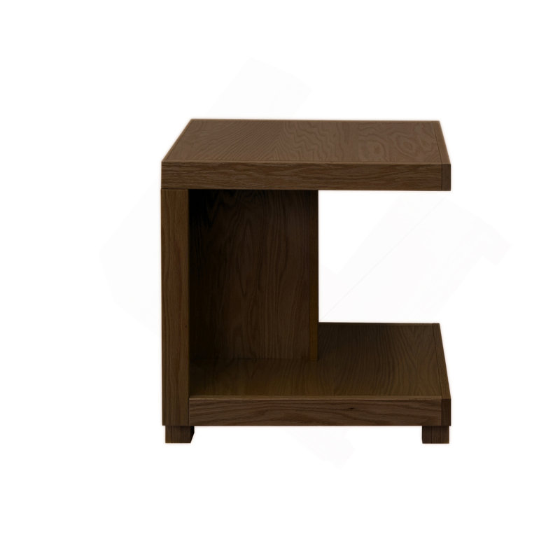 Table de chevet 18 po Laurel Canyon, aucun assemblage requis, finition chêne bourbon