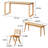 Long table work table Solid wood large board table-99018404