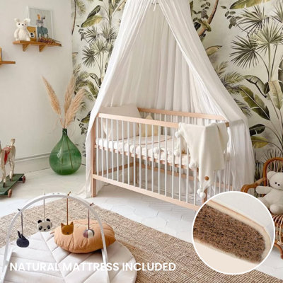Mini Cot Bed with Natural Mattress