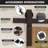 Bi-Folding Sliding Barn Door Hardware Front Mount Two Doors Kit - Classic Design Roller (Doors Not Included)-122584646