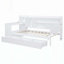 Lit de jour polyvalent en bois avec trois tiroirs, ports USB et bureau, idéal pour une vie confortable et une utilisation efficace de l'espace-1186946554-1186946557