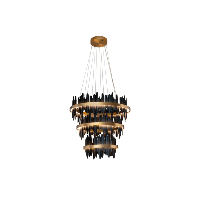 Icarus Chandelier, 40" H x 60" W x 60" D