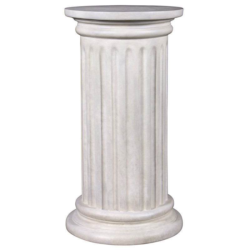 Piédestal à colonne romaine dorique, H 30 po x l 16 po x P 16 po