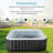Costway 71" Inflatable Hot Tub With 130 Air Jets Electric Heater Pump Filter Cartridges