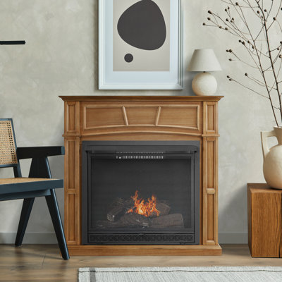Comfort Glow Dual Fuel Ventless Gas Fireplace w/ Remote Heats Up To 1200 sq ft - GFD4625R