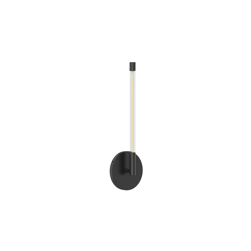 Motif Dimmable LED Bath Sconce, 14.88" H x 4.63" W x 1.75" D, Black