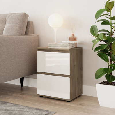 Otella 36cm W Metal Bedside Table