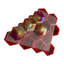 Aurora Glossy 3" x 3" Glass Hexagonal Mosaic Tile-1834716235