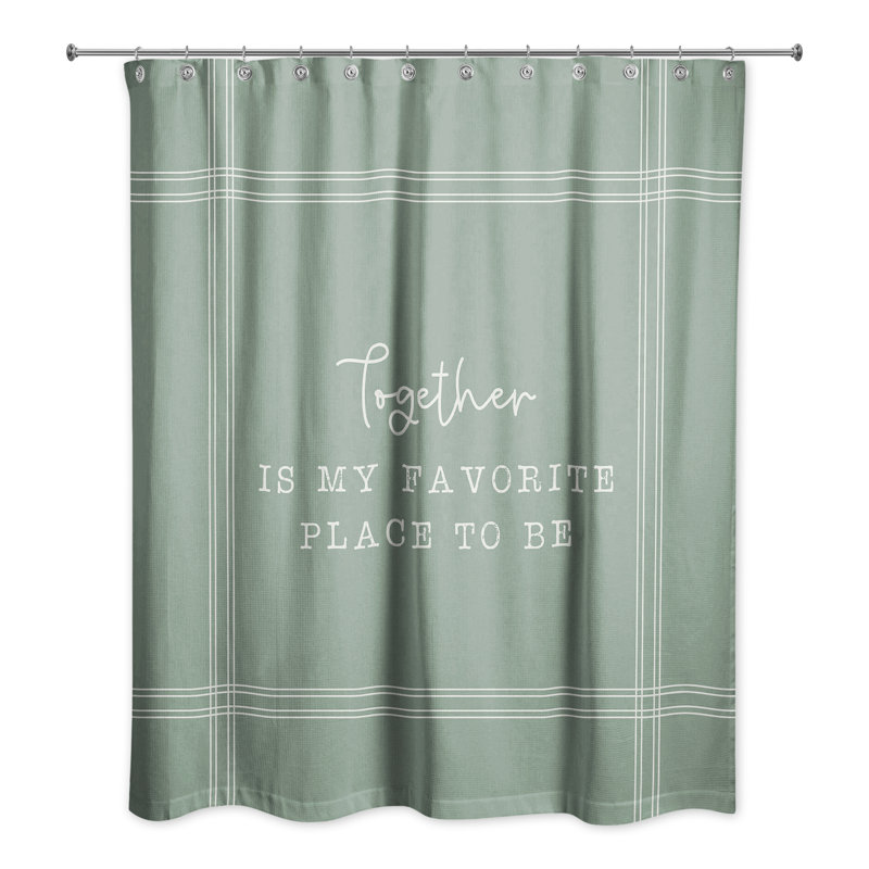 Perine Shower Curtain, Green