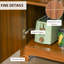 Armoire à vin rétro pour 6 bouteilles, porte-bouteilles