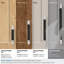 Poignée d'armoire Esquire 8 pouces (203 mm) en nickel poli / bronze noir centre à centre-20271953-105703157