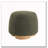 Fully Assembled Round Soft Teddy Fabric Upholstered Ottoman-1336781033