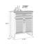 Rangement pour chaussures en aluminium brun noisette