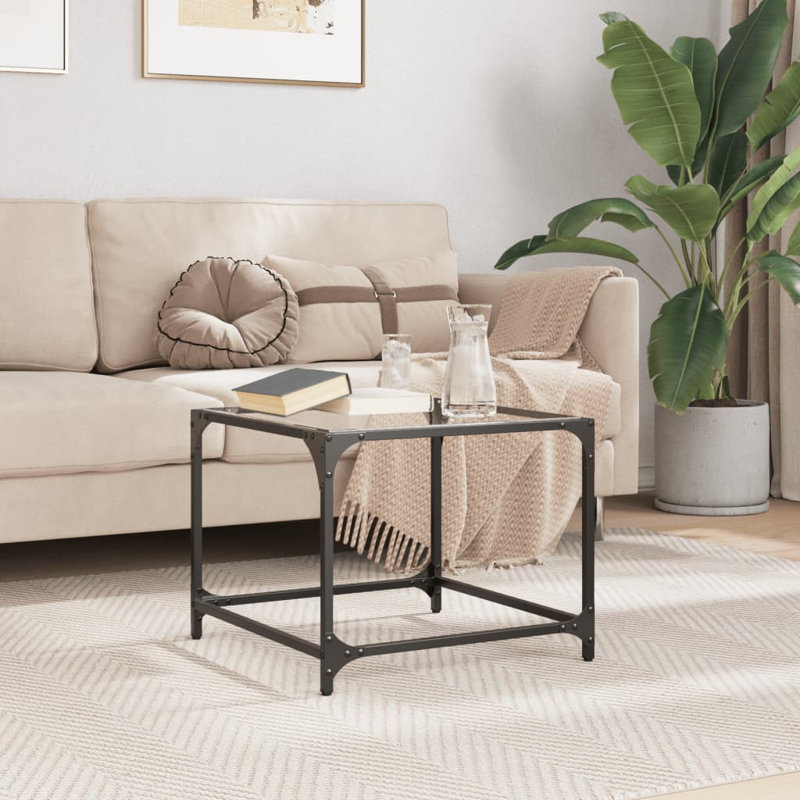 Alaxander Coffee Table, Transparent, 40cm H x 40cm L x 40cm W