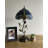 Merrin Tiffany Table Lamp Blue Stained Glass Dragonfly LED Bulb Included 20"H*10"W*10"D-147146659