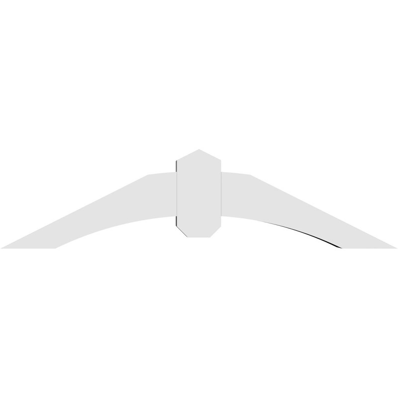 Support pour pignon en PVC Archdale, H 9 po x l 36 po (pas : 6/12), P 4 po x F 4 po
