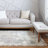 Round  Abstract Machine Made 8' Polypropylene Area Rug in Gray/Ivory/Brown-880028697