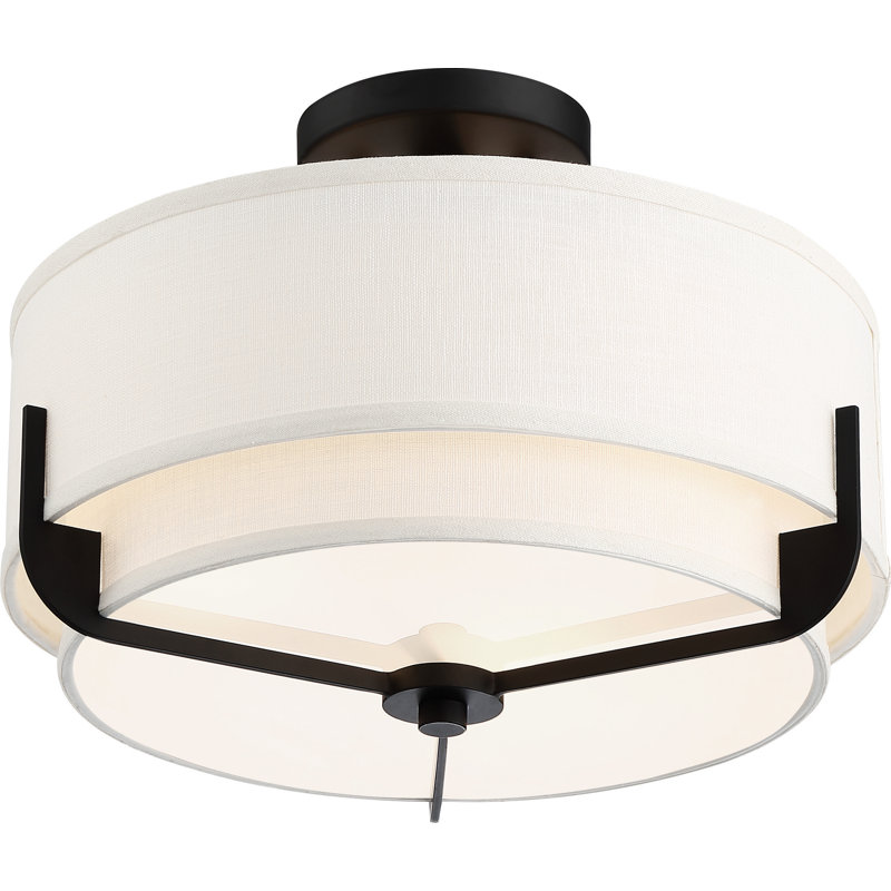 Marilyn Fabric Semi Flush Mount