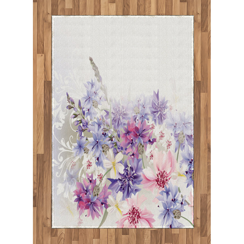Buena Vista Floral Hand Woven Area Rug, Rectangle 120 x 180cm