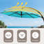 Parasol en porte-à-faux Ebonique 11 pi Deluxe avec base incluse-673890315