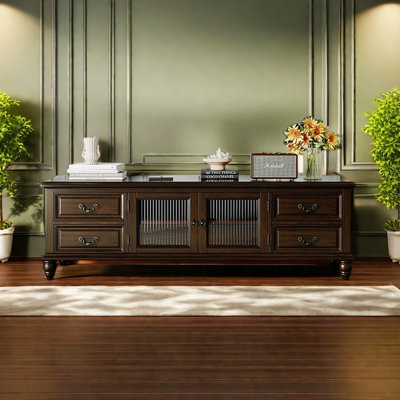 Solid Wood TV Stand in Cherry