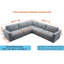 Canapé modulaire 3 pièces d'angle rembourré symétrique-133713039