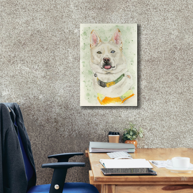 «Heterochromia Blep» par Anika Goodhue, art mural sur toile, 18 po x 26 po, H 26 po x l 18 po x P 0,75 po