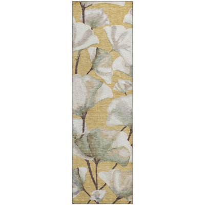 Premium Machine Washable Mayfield AMF2405 Floral Rug