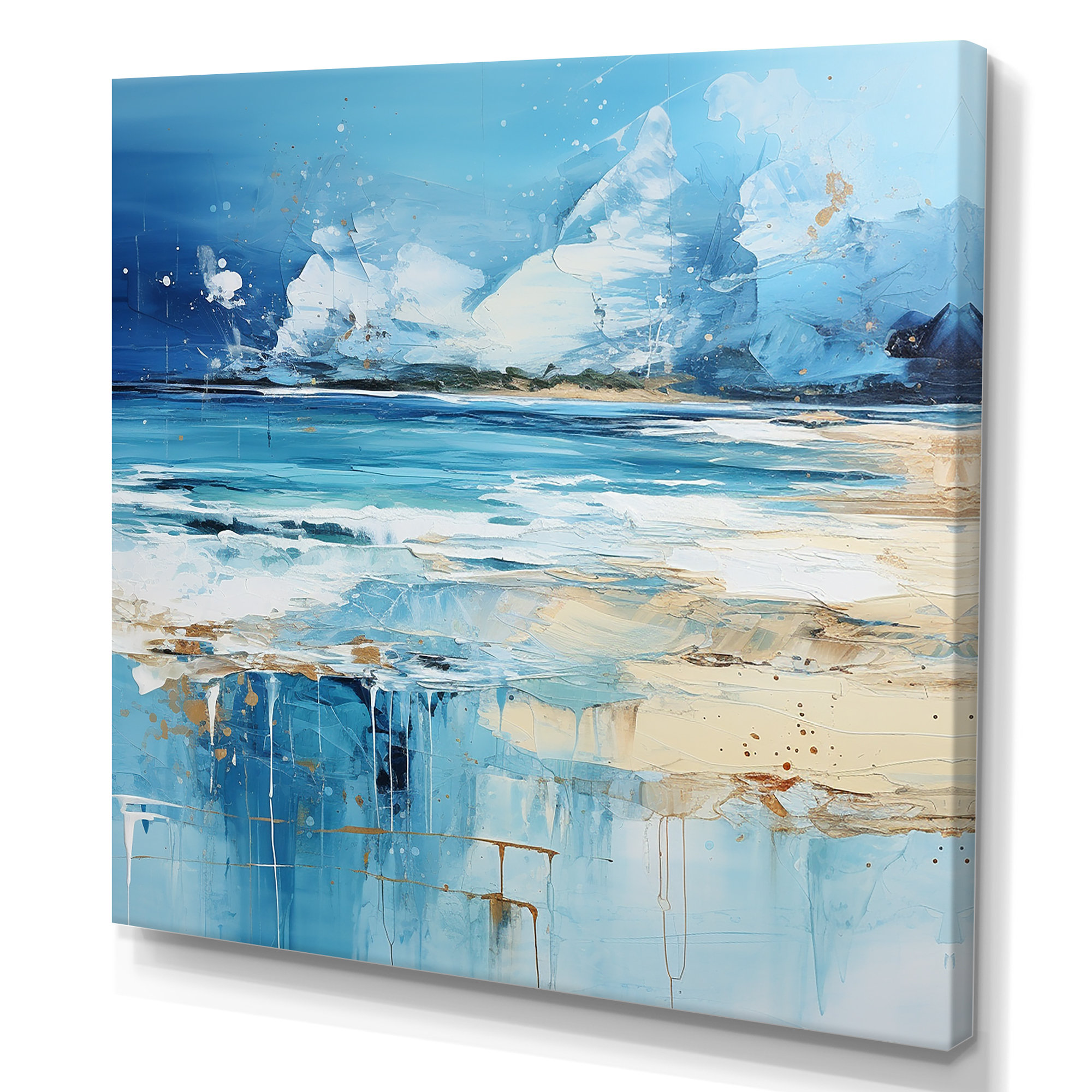 Wrought Studio™ Blue And Beige Tranquility Beach II Coastal