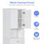 Armoire de rangement supérieure avec panier à linge inclinable-1392636693