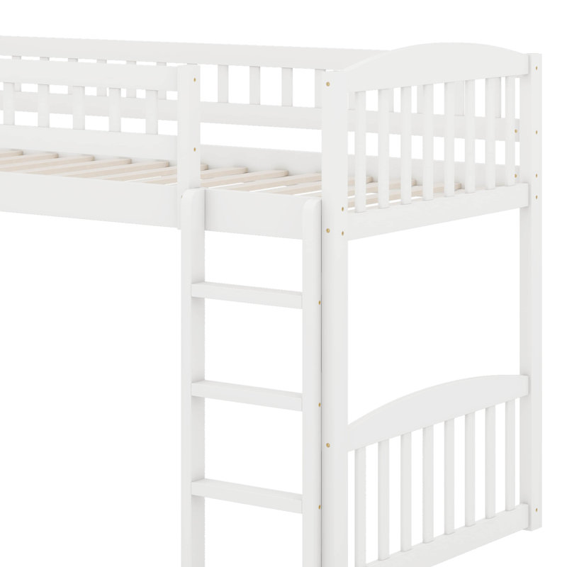 Lit mezzanine simple avec glissoire et échelle