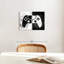 Ensemble de 2 manettes de jeu grunge sur toile-2039253092