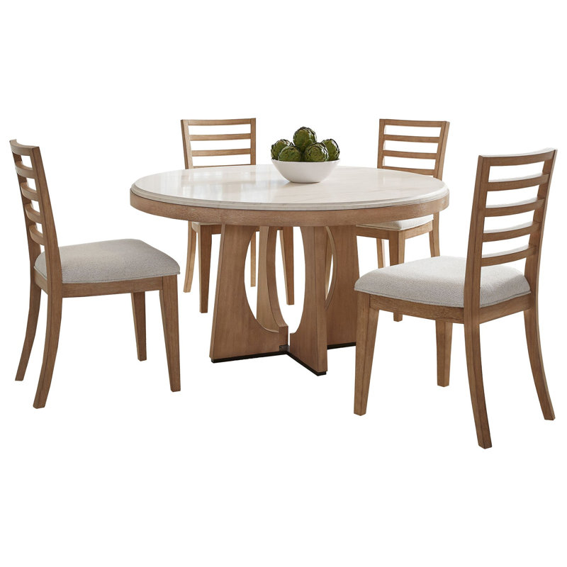 Pula 4 - Person Pedestal Dining Set