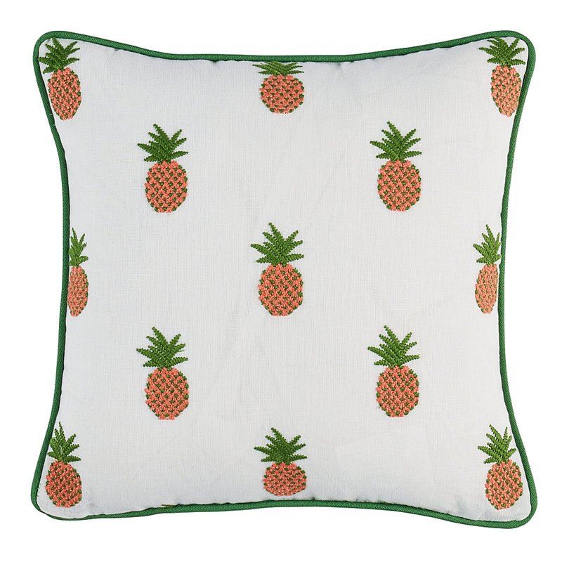 Pineapple Embroidery Pillow