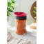 Pot de rangement 100% verre de qualité supérieure avec couvercle en plastique, 5,1 x 5,1 x 7,9 pouces | Capacité de 45,6 oz liq. Va au lave-vaisselle | Idéal pour l'organisation de la cuisine et la conservation des aliments | Conception élégante et durable-1860558251-1860558249