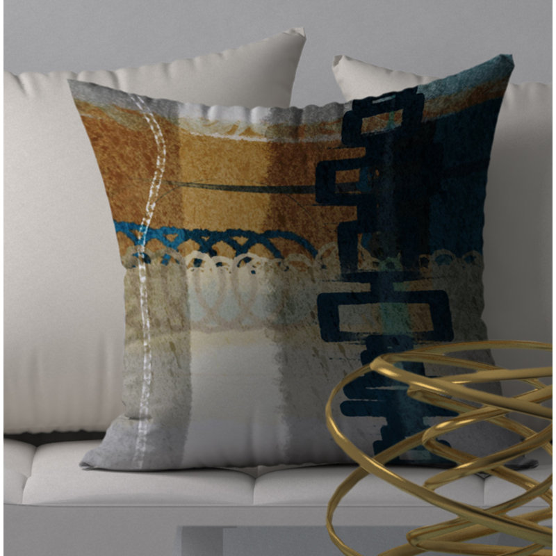 Housse de coussin décorative carrée fraîcheur Sun, 18 po x 18 po
