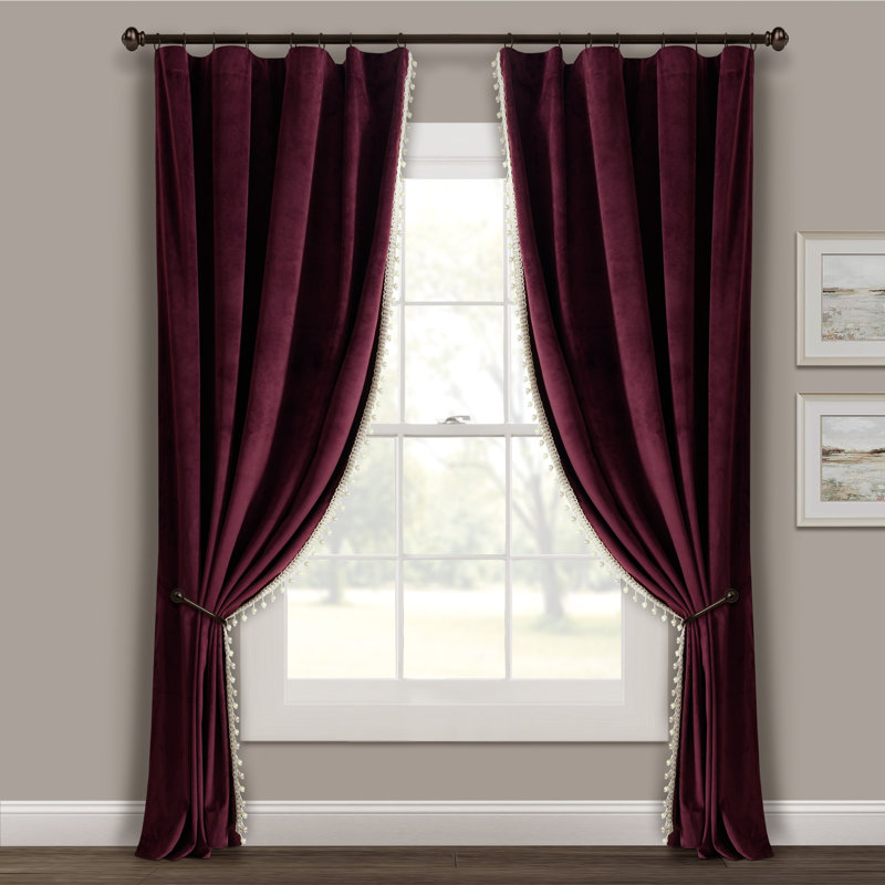 Curtain Single Panel, Plum
