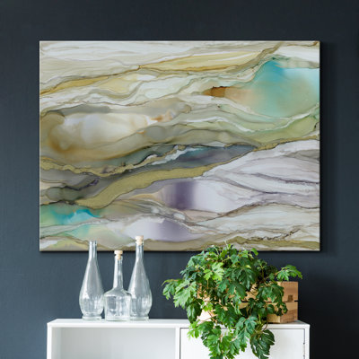 Verre marbré III - impression sur toile tendue