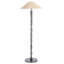 Lampe sur pied argentée 58 po Delphi