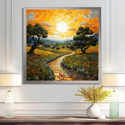 Vangogh Olive Grove in Province Painting Print