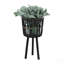 S/3 BAMBOO PLANTERS 11/13/15", BLACK